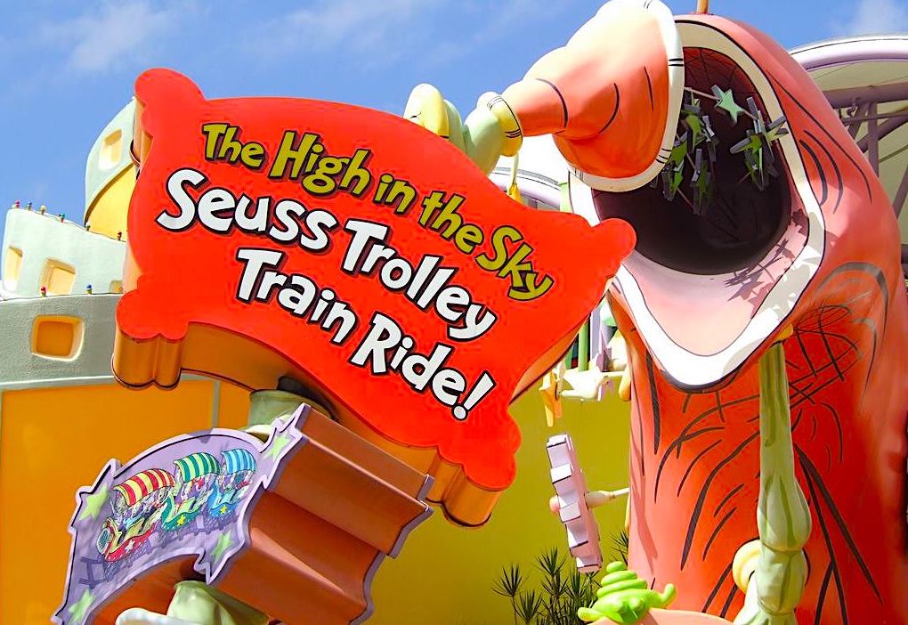 The High in the Sky Seuss Trolley Train Ride! - InFantasyCare